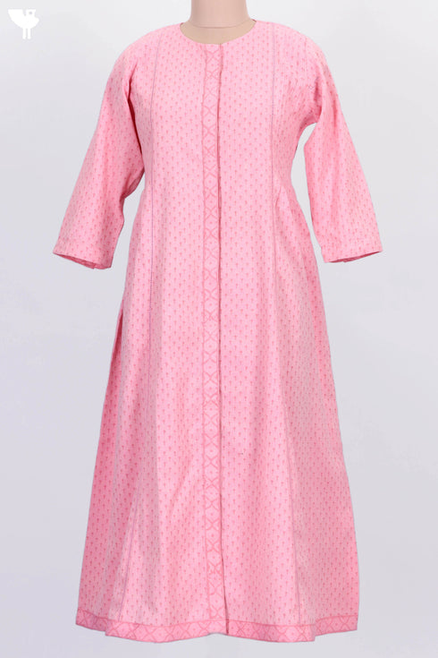 Khaadi Cotton Button Down Kurta With Textured Block Print