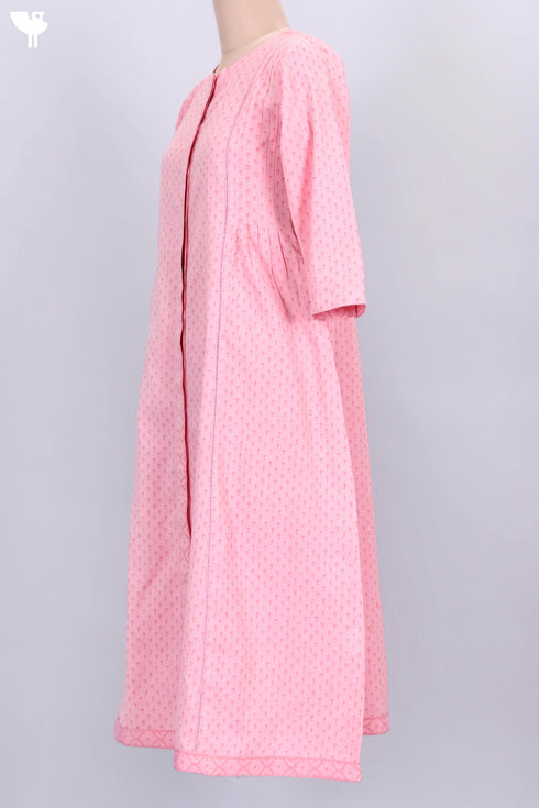 Khaadi Cotton Button Down Kurta With Textured Block Print