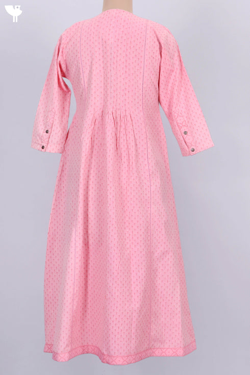 Khaadi Cotton Button Down Kurta With Textured Block Print