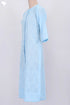 Mulmul Cotton Button Down Kurta With White Floral Block Print
