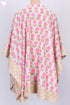 Mulmul Cotton Poncho In Floral Block Print