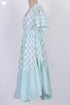 Mulmul Cotton Flared Dress In Floral Block Print