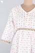 Mulmul Cotton Tiered Dress In Dotted Block Print