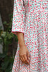 Mulmul Cotton Gathered Dress In Floral Print