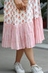 Mulmul Cotton Dress In Floral Block Print