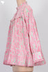 Mulmul Cotton Frilly Top In Striped Block Print