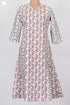 Cambric Cotton Paneled Kurta In Floral Print