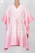 Cambric Cotton Poncho In Floral Block Print