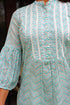 Mulmul Cotton Yoke Kurta In Zigzag Print