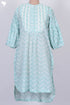 Mulmul Cotton Yoke Kurta In Zigzag Print