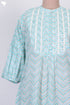Mulmul Cotton Yoke Kurta In Zigzag Print