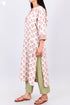 Mulmul Cotton Kurta In Floral Block Print