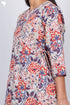 Cambric Cotton Angarakha Dress With Slip In Floral Block Print
