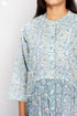 Cotton Frock In Floral Block Print