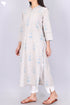 Cambric Cotton Kurta With Graphic Block Print