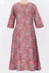 Cambric Cotton Kurta In Floral Block Print
