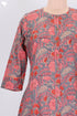 Cambric Cotton Kurta In Floral Block Print