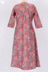 Cambric Cotton Kurta In Floral Block Print