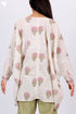 Mulmul Cotton Poncho In Floral Block Print