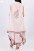 Mulmul Cotton Poncho In Floral Block Print