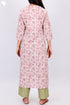Cambric Cotton Pleated Kurta In Paisley Block Print