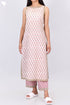 Sleeveless Cambric Cotton Kurta In Floral Block Print