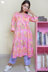 Mulmul Cotton Kurta In Floral Block Print