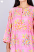 Mulmul Cotton Kurta In Floral Block Print