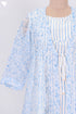 Kota Doria Overlay In Floral Block Print