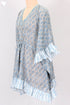 Mulmul Cotton Poncho TopIn Floral Block Print