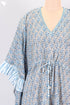 Mulmul Cotton Poncho TopIn Floral Block Print
