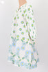 Cotton Slub Short Dress In Floral Block Print