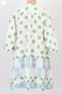 Cotton Slub Short Dress In Floral Block Print