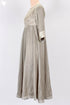 SatinPaneled Maxi Dress With Discharge Block Print