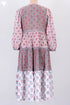 Mulmul Cotton Tiered Dress With Block Print