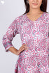 Crepe Cotton High-Low Dress With Paisley Block Print