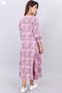 Crepe Cotton High-Low Dress With Paisley Block Print