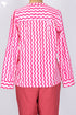 Cambric Cotton Top In Zigzag Block Print