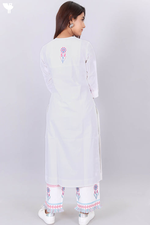 Organic Cotton Kurta In Assorted Block Print