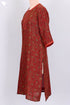 Chanderi Silk Kurta In Floral Block Print