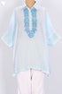 Mulmul Cotton Poncho In Asorted Block Print