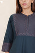 40s Cotton Kurta With Embroidery