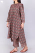 Cambric Cotton Kurta With Floral Print