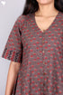 Cambric Cotton Midi Button Down Frock With Floral Print
