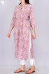 Cambric Cotton Kurta In Paisley Block Print