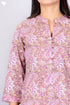 Cambric Cotton Kurta In Paisley Block Print