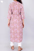Cambric Cotton Kurta In Paisley Block Print