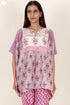 Cotton Silk Vintage Top In Floral Block Print