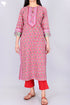 Khaadi Cotton Kurta In Floral Block Print