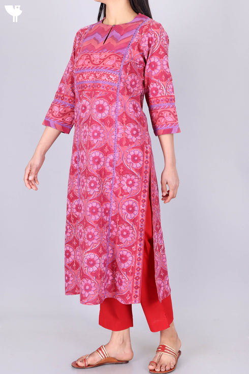 Khaadi Cotton Kurta In Assorted Block Print